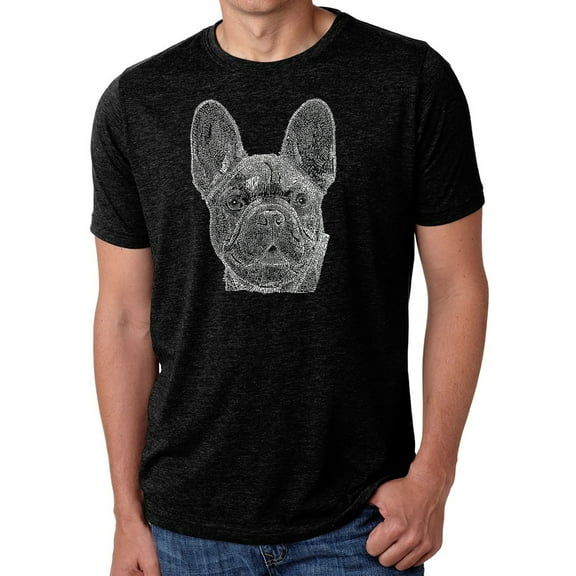 LA Pop Art Men's Premium Blend Word Art T-shirt - French Bulldog