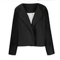 thumbnail image 5 of Wowcloth Women's Shawl Collar Jacket, Drop Shoulder Flared Button-Free Open Front Design, Casual Fashion Solid Color Long Sleeve Hoodless for Daily Wear, 5 of 6