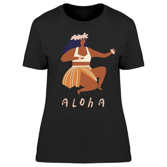 Hawaiian Dance Girl T-Shirt Women -Image by Shutterstock, Female XX-Large