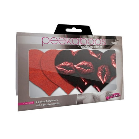 

Pure Passion Hearts Pasties Red Heart Pasties