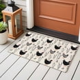thumbnail image 5 of Rooster Farmhouse Beige 2'x3' Washable Rug, Farm Animals Simple Art Modern Non-Slip Soft Doormat Area Rugs for Entrance Bathroom Bedsides, Carpet for Kitchen Bedroom, Entryway Floor Mat, 5 of 9