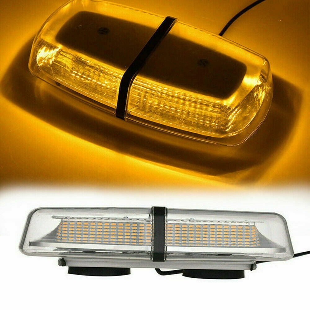 72 LED Amber Emergency Warning Roof Top Strobe Snow Plow Light