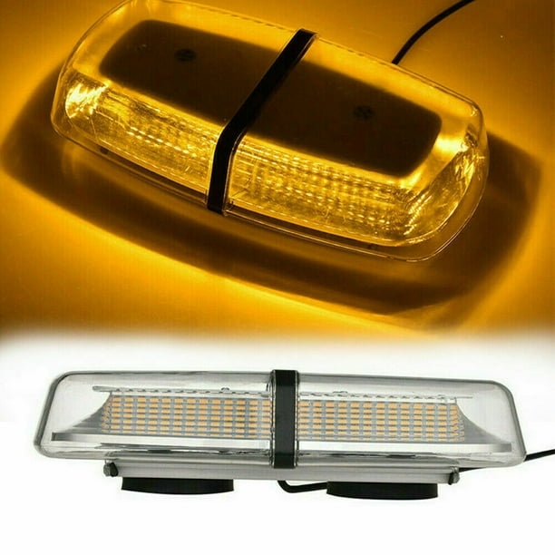 72 LED Amber Emergency Warning Roof Top Strobe Snow Plow Light
