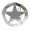 Silver, variant on Famous Marshall Law Texas Star Belt Buckle