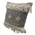 thumbnail image 7 of Laddha Home Designs Handwoven Diamond Cotton Throw Pillow Cover - 20" - Gray and Cream, 7 of 7