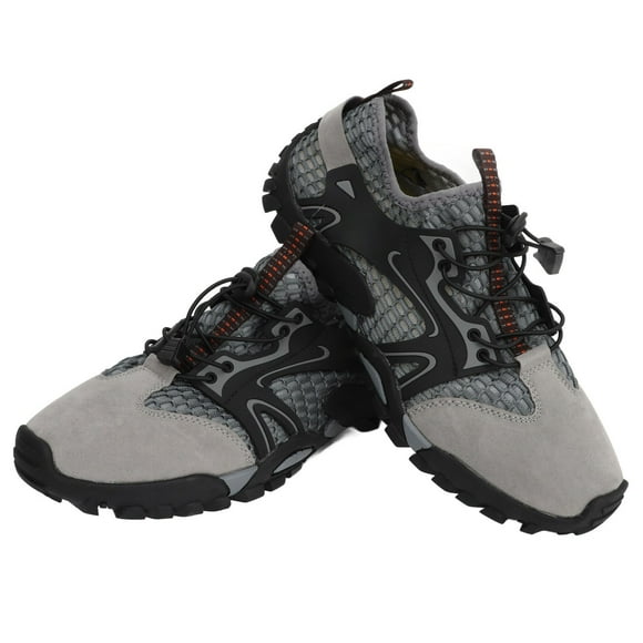1 Pair Hiking Shoe Fashion Lightweight Breathable Shock Absorption Thickened Sole Men Hiking Boot for Hiking Walking Running 45