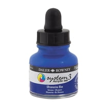Daler-Rowney System3 Acrylic Ink - Ultramarine Blue, 1 oz