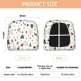 thumbnail image 3 of White Christmas Reindeer Seat Covers for Dining Room Chairs Set Of 4,Stretch Printed Washable Chair Seat Cover with Elastic Ties and Button,Removable Waterproof Couch Cushion Covers, 3 of 6