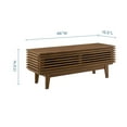 thumbnail image 3 of Modway Render 46 Mid-century Modern Low Profile TV Stand in Walnut 46 Inch, 3 of 10