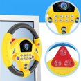 thumbnail image 4 of MesaSe 1pc Children‘s Driving Controller Portable Small Steering Wheel Toy Educational Sounding Toy Facaily Simulated Gift Funny Interactive Driving Wheel with Music, 4 of 5