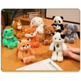 thumbnail image 3 of Animal Tabletop Plush Toys, Desktop Ornaments, Children's Companion Dolls, Birthday Gifts - Cow, 3 of 3