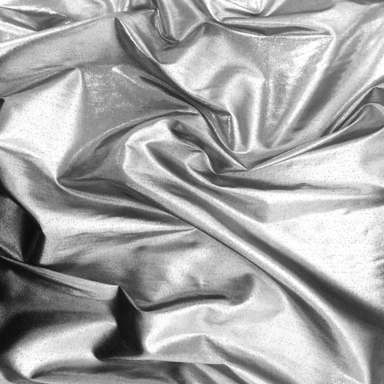 Silver Lame Fabric - by The Yard