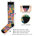 thumbnail image 3 of FORMRS Womens Knee High Socks Casual Long Thick Travel Daily Wear, 1 Pair, Art Map, 3 of 6