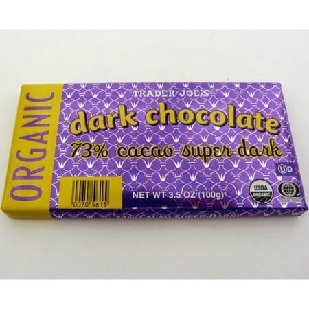 Trader Joe's Organic 73% Cacao Super Dark Chocolate Bar, 3.5