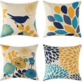 thumbnail image 1 of Juego de 4 fundas de cojín con estampado geométrico, funda de almohada para sofá, hogar, sala de estar, dormitorio, decoración del hogar, 45x45cm, 1 of 5