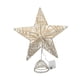thumbnail image 4 of Decoración para árbol de Navidad, estrella hueca de cinco puntas con luz para uso interior. Plata 20cm, 4 of 9