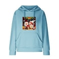 thumbnail image 3 of BLVB Christmas Hooded Sweatshirts for Women Hoodies Pullover Casual Cute Christmas Patterned Vacation Tops with Pocket, 3 of 5