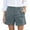 Navy, variant on Antinious Women Solid Summer Pleated High Waist Cargo Shorts with Button Pocket