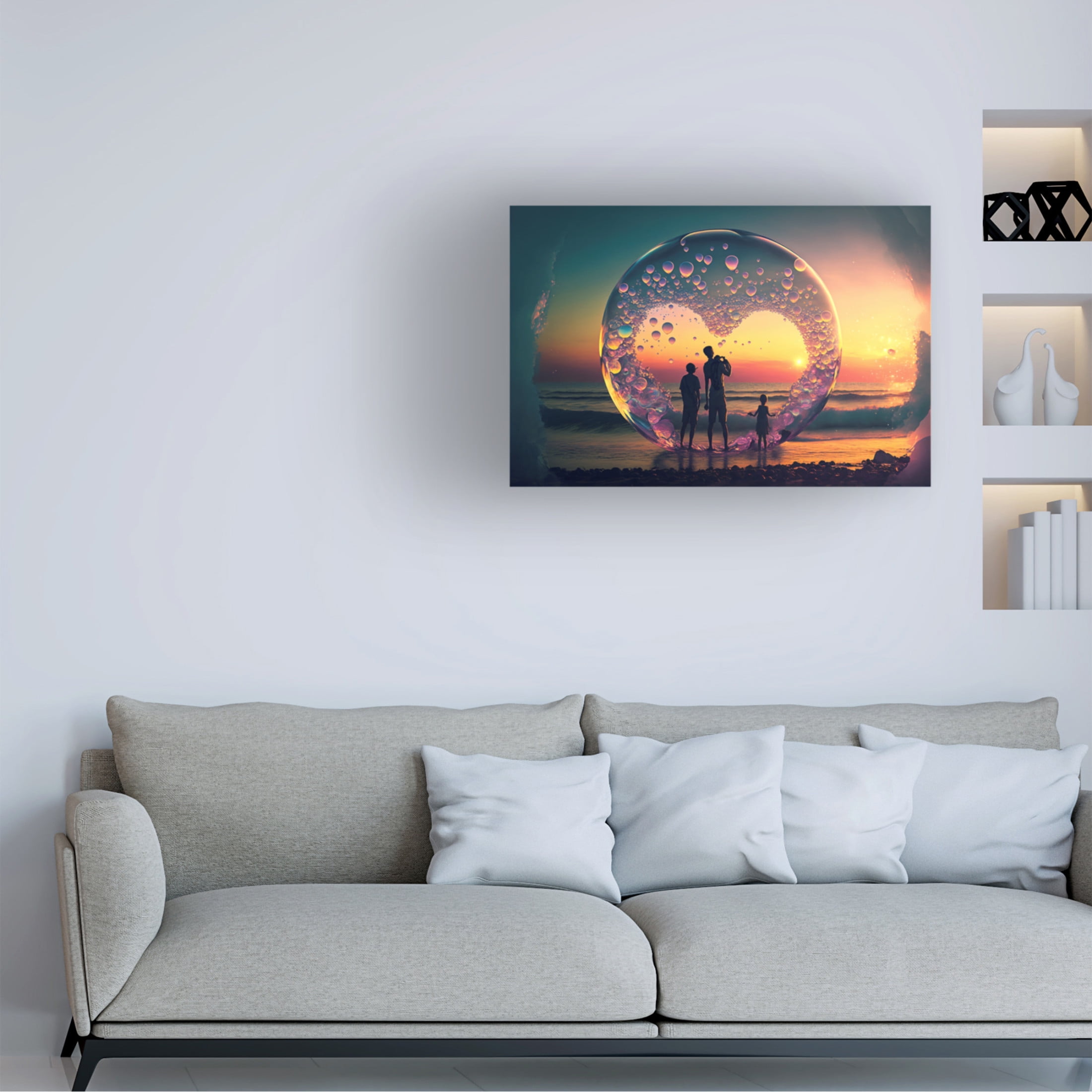 Canvas Wall Art - Ray Heere 'Love Is In The Air 11' Wall Art for Living Room, Bedroom, or Office Décor by Trademark Fine Art - 19 x 12 Inches