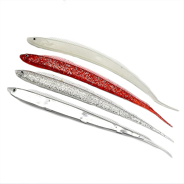 Fishing Baits and Lures for Freshwater Bass, PVC Hairtail Soft