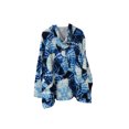 thumbnail image 2 of Denim & Co. Active Printed French terry Zip Front Jacket Deep Marine Blue 3X, 2 of 2