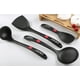 thumbnail image 3 of Cuchara Utensilio de Cocina Negro Resistente Sin BPA Ingenio Cuchara Utensilio de Cocina Negro Resistente Sin BPA con Inserto de Silicona 4PCS ER, 3 of 5