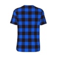 thumbnail image 3 of Haiem Hip Hop Hipster Baseball Jersey Button Down Shirts Sports Uniforms Men Women Jersey(Buffalo Plaid Blue Black,4X-Large), 3 of 9