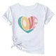 thumbnail image 1 of Camisetas de Manga Corta para Mujeres, Camiseta de Cuello Redondo Impresa de Moda, Primavera Y Verano Casual, 1 of 8