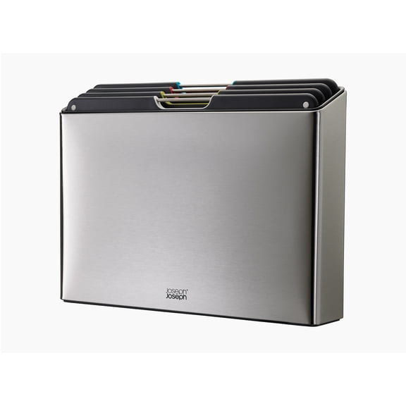 Joseph Joseph Folio Steel 4-Piece Cutting Board Set with Stainless Steel Case