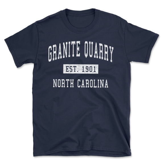 Granite Quarry North Carolina Classic Established Men's Cotton T-Shirt
