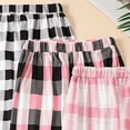 thumbnail image 5 of mgoYE Pajama Pants for Gir'ls 3 Pack Long Sleep Plaid Pants Soft Lounge Pj Bottoms with Pockets(Pink,11Y-12Y), 5 of 6