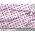 thumbnail image 2 of Soimoi Rayon Fabric Dot & Snow Flakes Floral Printed Fabric 1 Yard 56 Inch Wide, 2 of 3