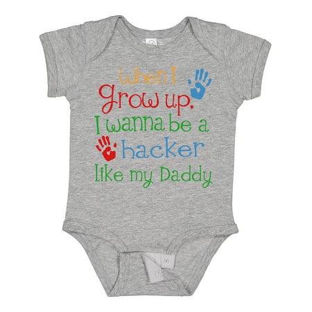 

Inktastic Hacker Like Daddy Gift Baby Boy or Baby Girl Bodysuit