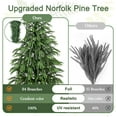 thumbnail image 2 of Guvpev Christmas Decorations - Outdoor Christmas Tree for Front Porch - 3FT Artificial Norfolk Pine Tree - Realistic Potted Tree Xmas Decor for Home Indoor Outdoor Entryway Party Living Room Office, 2 of 7