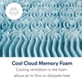 thumbnail image 3 of Roost Sleep 3-Inch Full Cool Essential Gel Memory Foam Mattress Topper, Free Breathable Cover, 3 of 11