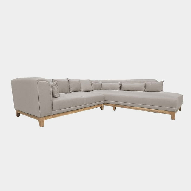 Sala Esquina Zazyl Normal Curri Beige - DC Inlab Muebles Modelo D
