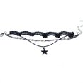 thumbnail image 1 of Nueva joyería para mujer Retro gótico estrella de enlace de cadena de encaje negro regalos Yinane Pulsera, 1 of 4