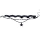 thumbnail image 1 of gótico estrella de eslabón de cadena de encaje negro joyería para mujer Salvador Pulsera, 1 of 4