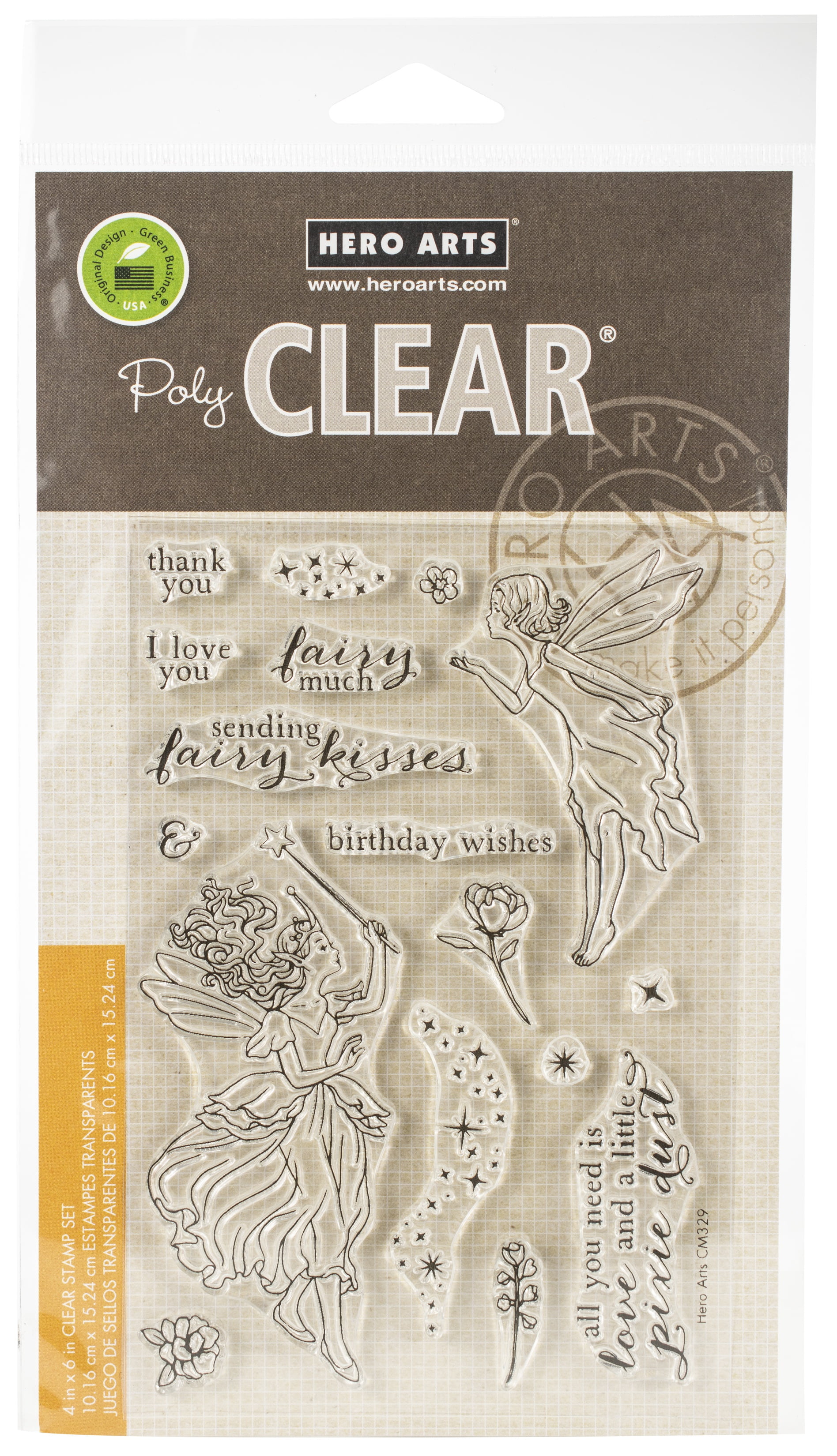 Hero Arts Clear Stamps 4"X6"Fairy Kisses