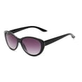 thumbnail image 2 of Women’s Cat-Eye Reading Sunglasses with Full Magnification & UV Protection - Stylish Outdoor Readers - Jet - 1.00, 2 of 6