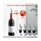 thumbnail image 3 of 12 piezas de vertedores de botellas de licor de acero inoxidable, vertedor automático de aceite de oliva y alcohol para boca de botella de aproximadamente 3/4 de pulgada plateada, 3 of 8