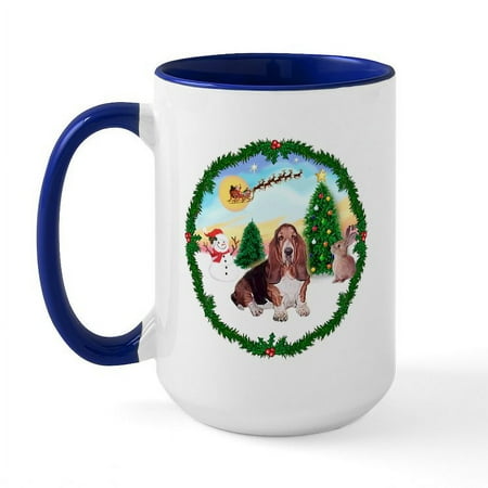 

CafePress - Take Off1/Basset Hound Large Mug - 15 oz Ceramic Large Mug