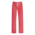 thumbnail image 4 of ABATAB Womens Summer Pants Casual Baggy Low Waisted Pants Full Length Drawstring Lounge Slacks Trousers with Pockets, 4 of 5