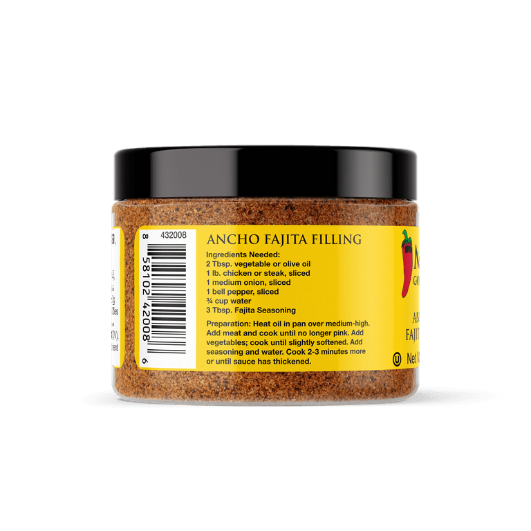 Mateo s Gourmet Ancho Chile Fajita Seasoning Mix 3 Meals 3.7 oz Walmart