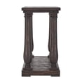 thumbnail image 4 of Weston Home Dunbar Pedestal Sofa Table With Lower Storage Shelf, Espresso, 4 of 5