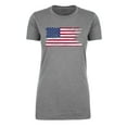 thumbnail image 2 of American Flag T-shirt, Patroitic Shirts, Graphic T-shirts for Women - Heather Grey MH200WPATRIOT S3 XL, 2 of 3