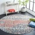 thumbnail image 2 of SAFAVIEH Invista Goran Abstract Area Rug, Navy/Rust, 6'7" x 6'7" Round, 2 of 8
