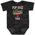 thumbnail image 3 of Inktastic Pop Quiz Dad Best Teacher Boys or Girls Baby Bodysuit, 3 of 5