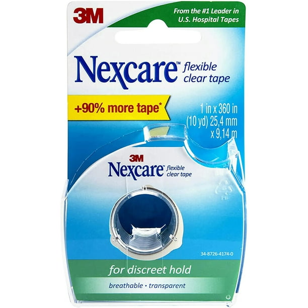 Nexcare Flexible Clear Tape 1 inch 10 yds