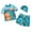 Light Blue_1, variant on Godom Toddler Boy Swimsuit Kids 2 Piece Short Sleeve Swimwear Sets Bathing Suits Toddler to Big Kid Sizes